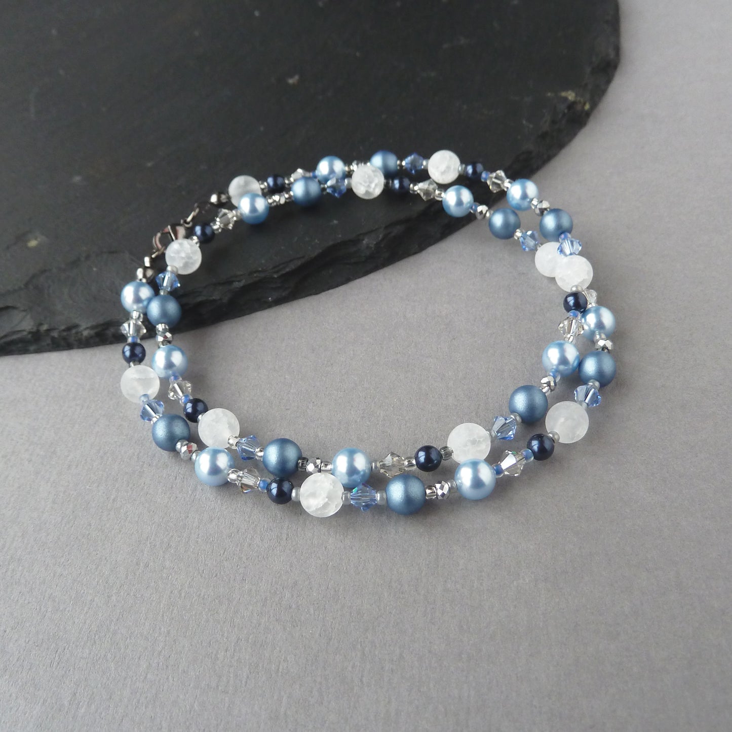 Blue and navy necklace