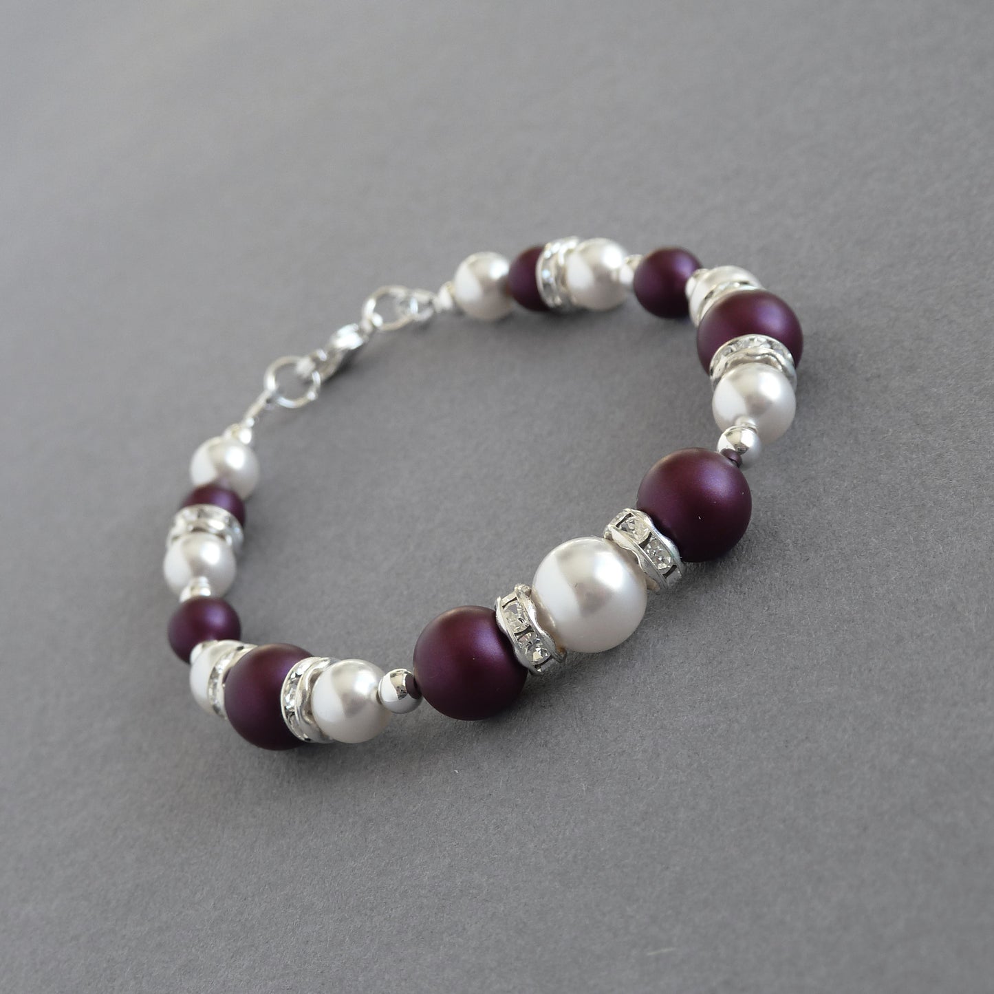 Plum bridesmaids bracelets