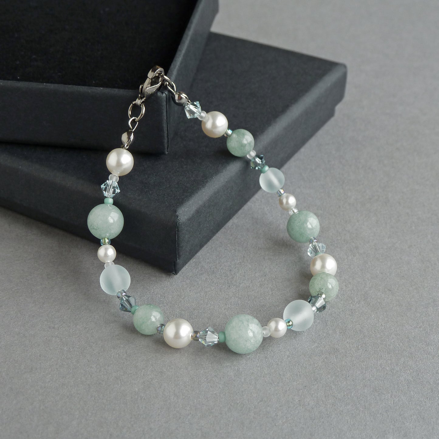 Powder green bridesmaids bracelets