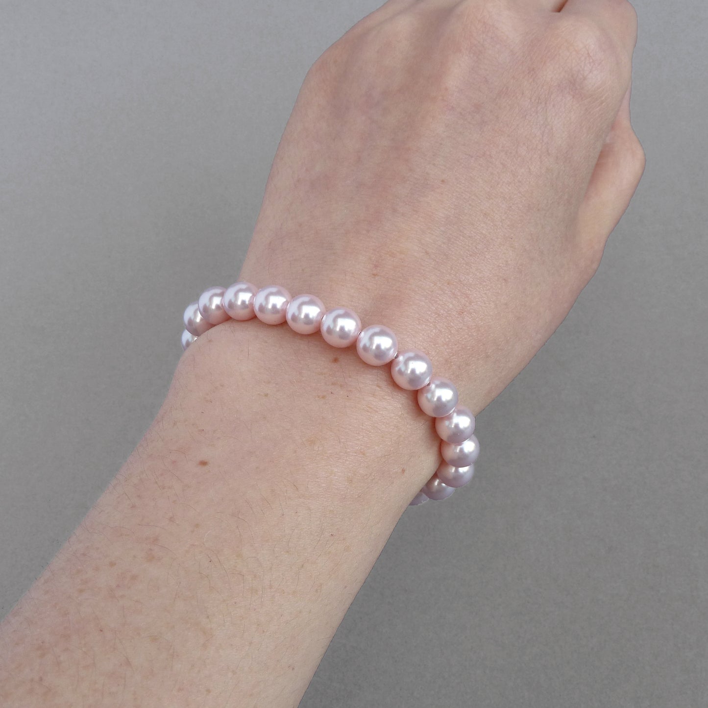 Baby pink bridesmaids bracelets