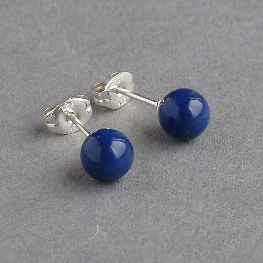 6mm royal blue studs