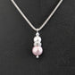 Blush pink pearl necklace