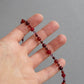 Carnelian and crystal necklaces