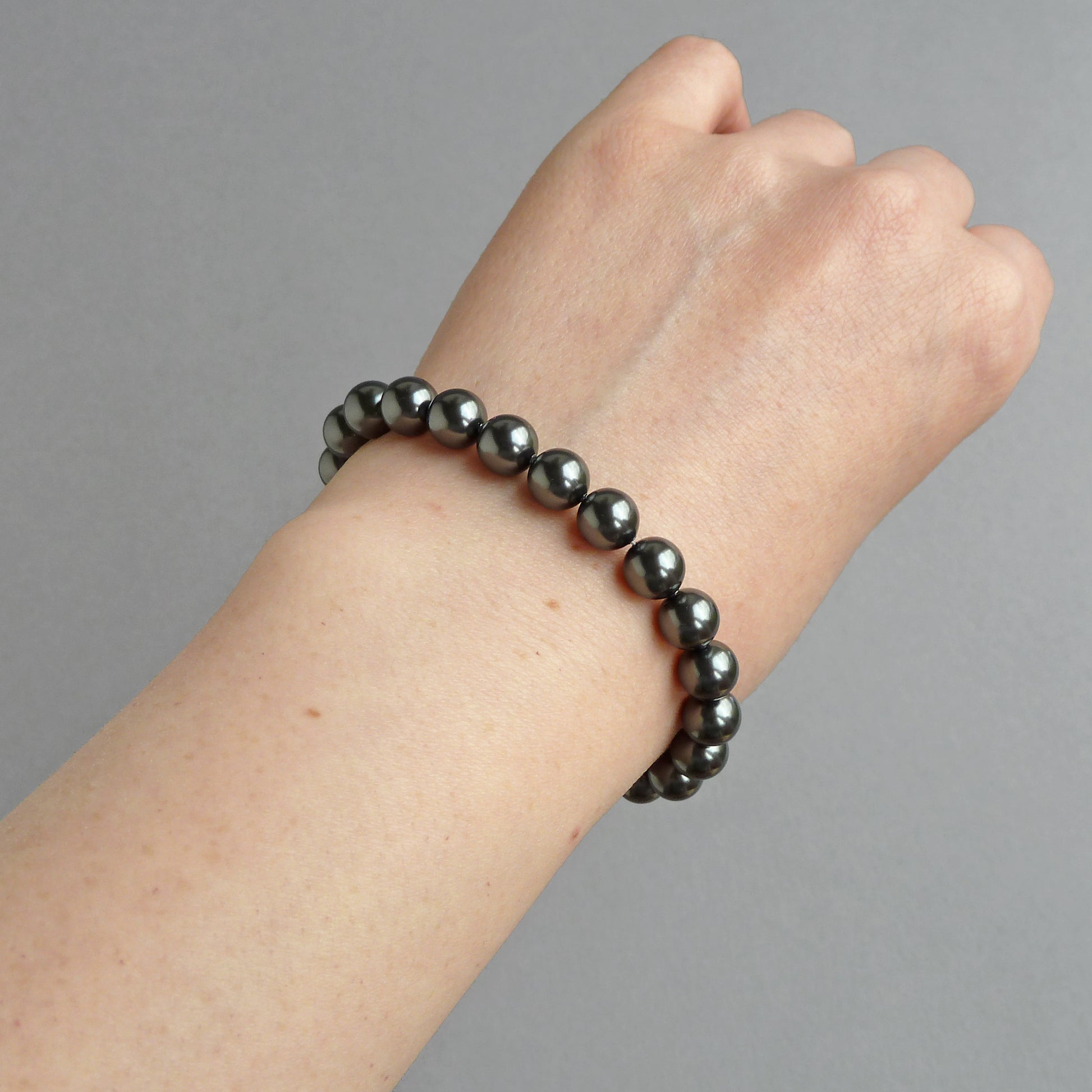 Charcoal grey bracelet