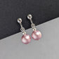 Simple Pearl Clip On Earrings - Choose Your Colour 8mm Coloured Glass Pearl Earrings with Clip Fittings - Jewellery for Non-pierced Ears