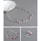 Dusty pink floating pearl jewellery set by Anna King Jewellery