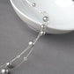 Light grey pearl multi-strand necklace