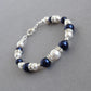 Midnight blue pearl bracelet
