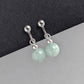 Simple Pearl Clip On Earrings - Choose Your Colour 8mm Coloured Glass Pearl Earrings with Clip Fittings - Jewellery for Non-pierced Ears