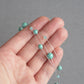 Mint green pearl multi-strand necklace