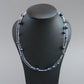 Navy blue multi strand necklace