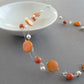 Orange bridesmaids necklaces