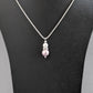 Pale pink pearl pendant necklace