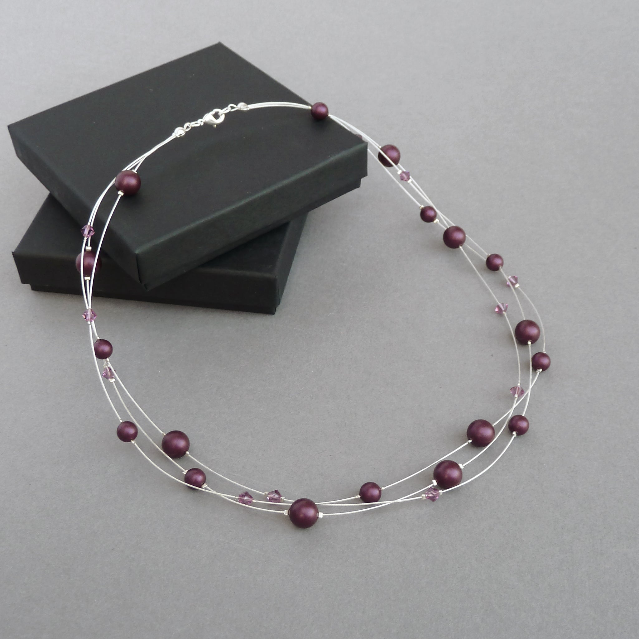 Elderberry cheapest Pearl Necklace