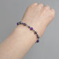 Purple single strand bracelets