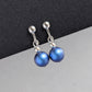 Simple Pearl Clip On Earrings - Choose Your Colour 8mm Coloured Glass Pearl Earrings with Clip Fittings - Jewellery for Non-pierced Ears