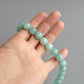 Chunky Mint Green Beaded Necklace - Aqua, Single Strand, Stone Jewellery