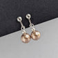 Simple Pearl Clip On Earrings - Choose Your Colour 8mm Coloured Glass Pearl Earrings with Clip Fittings - Jewellery for Non-pierced Ears