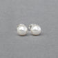 Everyday white pearl stud earrings