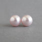 10mm blush pink pearl studs