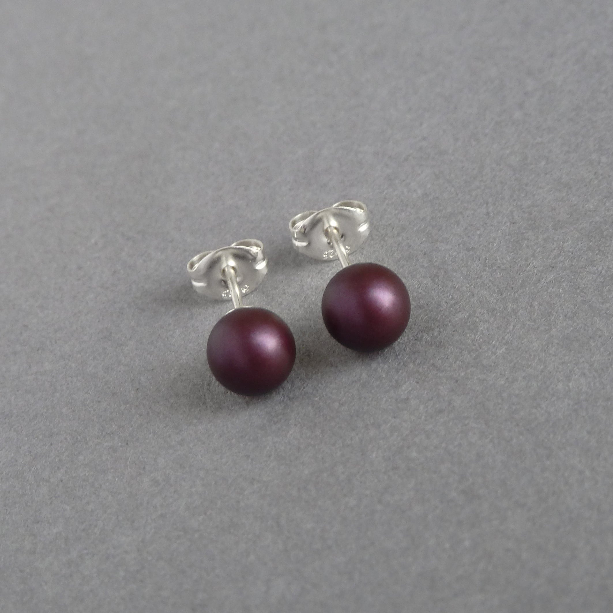 Plum sale coloured earrings