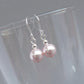 Baby pink bridesmaids earrings