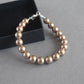 Bronze pearl bridesmaids bracelets