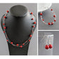 Christmas red jewellery set by Anna King Jewellery