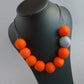 Chunky orange necklaces