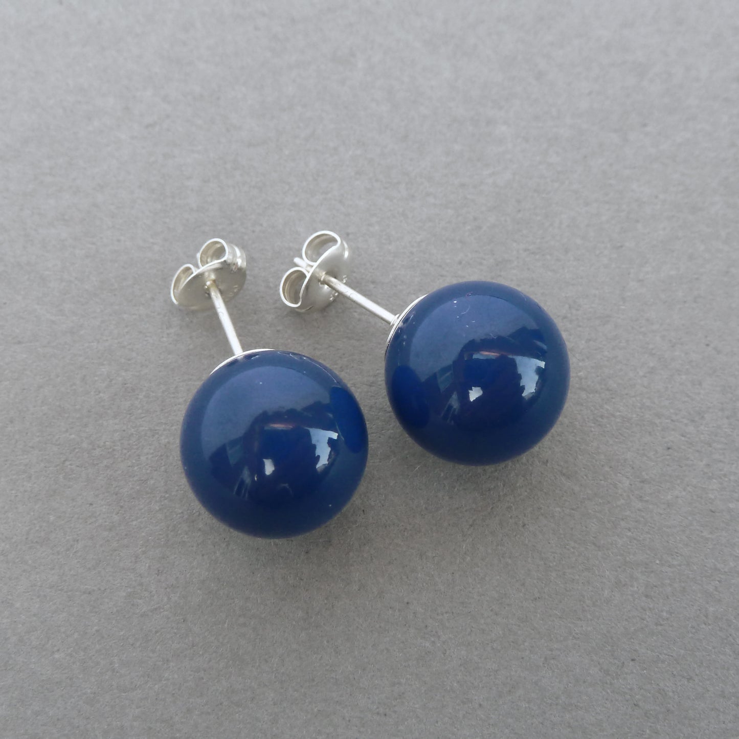 Chunky royal blue studs