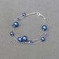 Cobalt blue bridesmaids bracelets