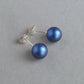 Cobalt blue stud earrings