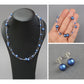 Dark blue jewellery set by Anna King