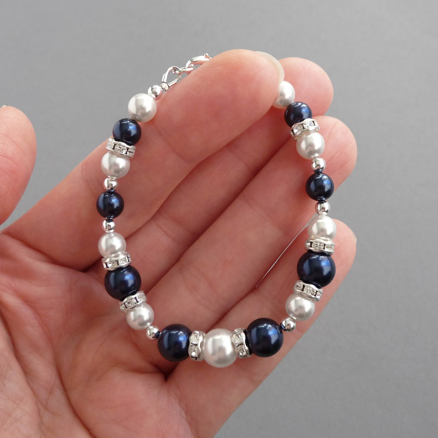 Dark blue bridesmaids bracelets