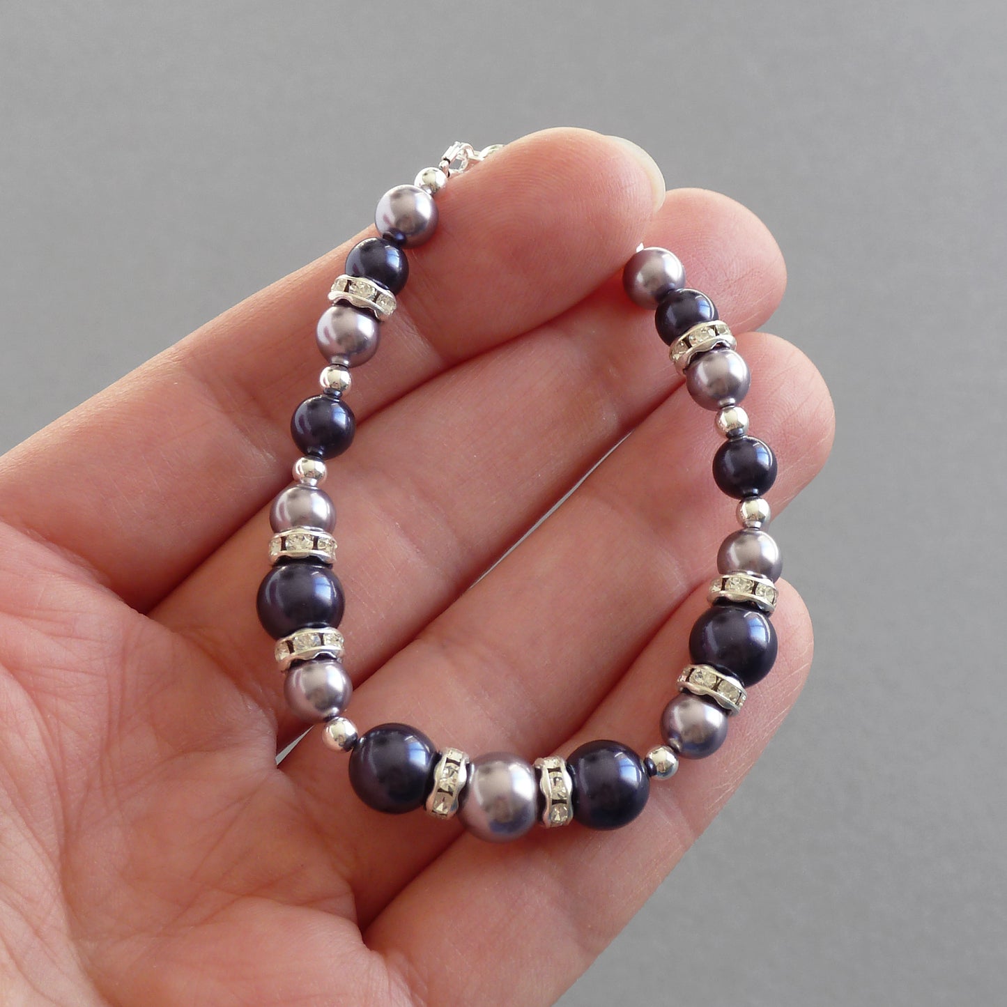 Dark purple and lilac bracelet