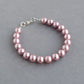 Dusty pink bridesmaids bracelets