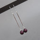 Elderberry drop earrings