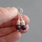 Elderberry dangle earrings