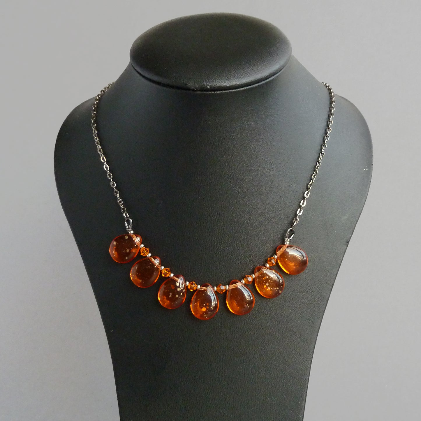 Everyday orange necklace