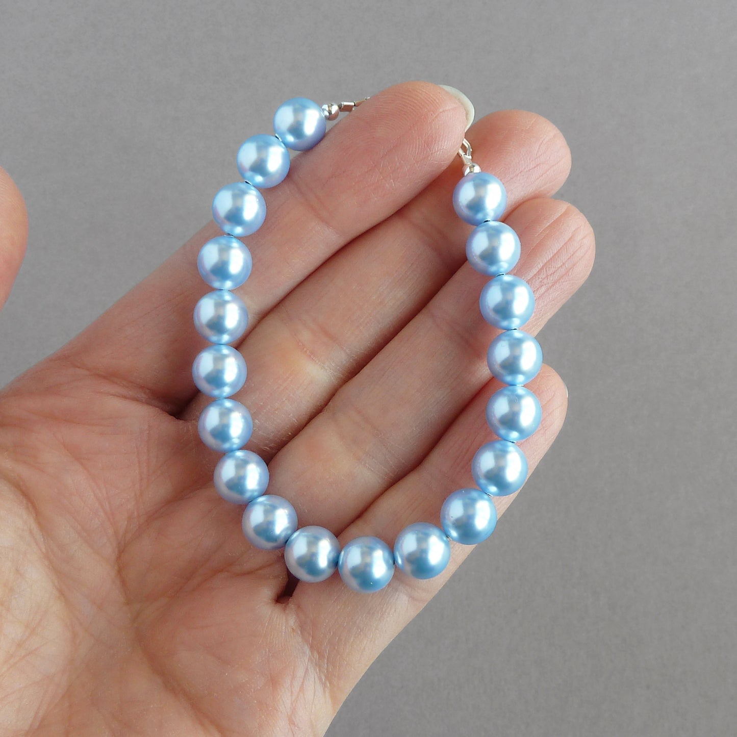 Light blue bridesmaids bracelets