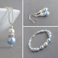 Light blue jewellery set from Anna King Jewellery