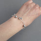 Light grey multi strand pearl bracelet