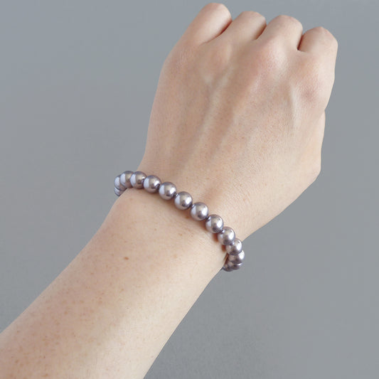 Light purple pearl bracelet