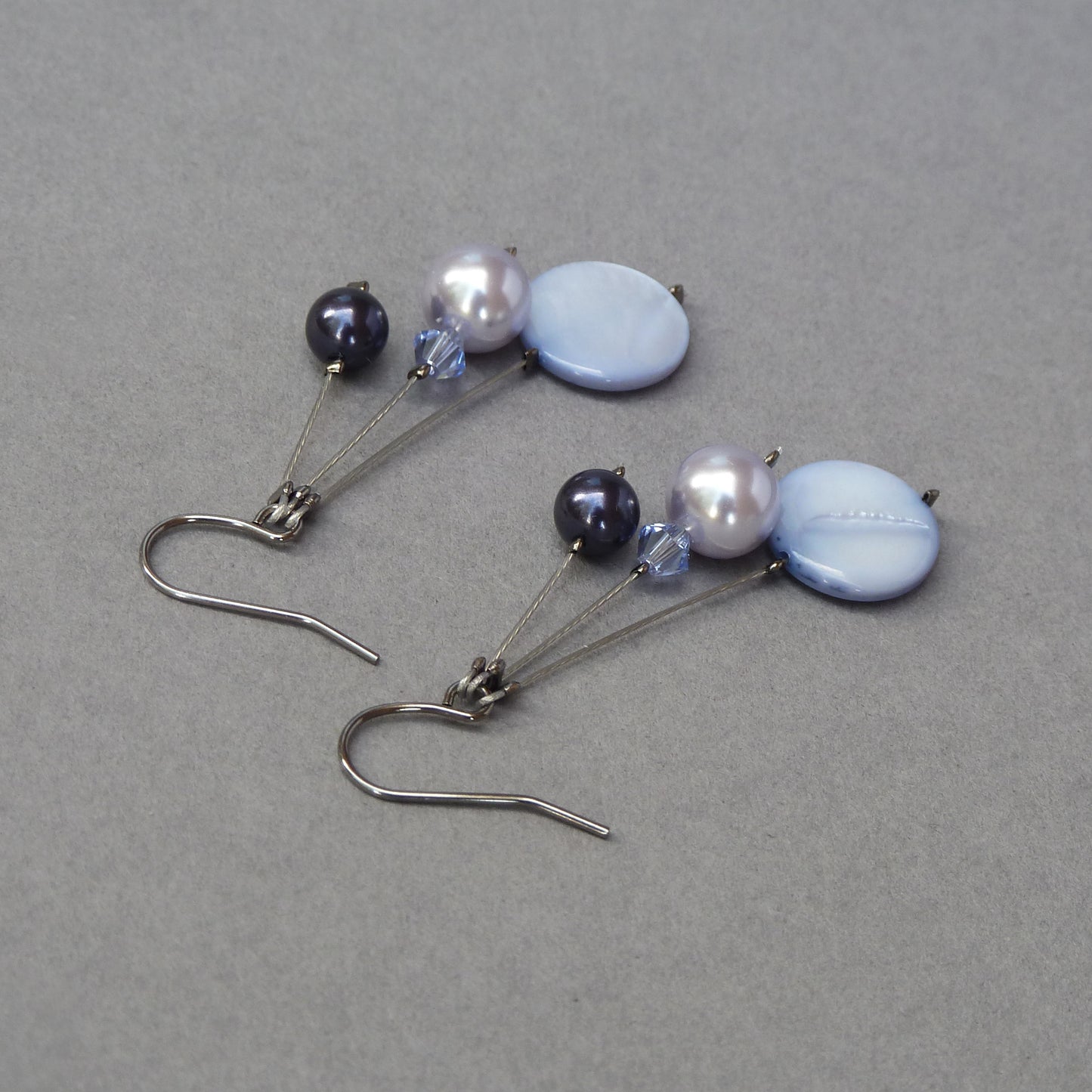 Lilac dangle earrings