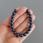Navy blue pearl bracelet