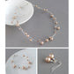 Rose gold floating pearl jewellery set by Anna King Jewellery