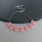 Rose pink statement necklace
