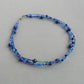 Royal blue three strand necklace