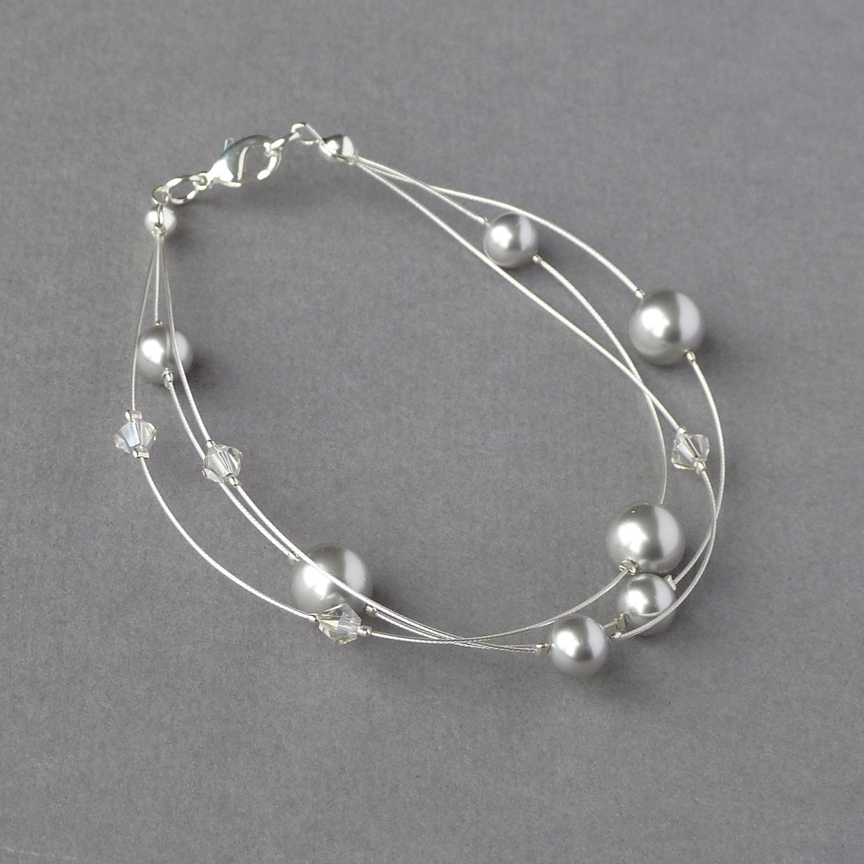 Silver bracelet sale with pearls