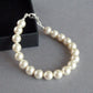 Single strand cream pearl bracelet